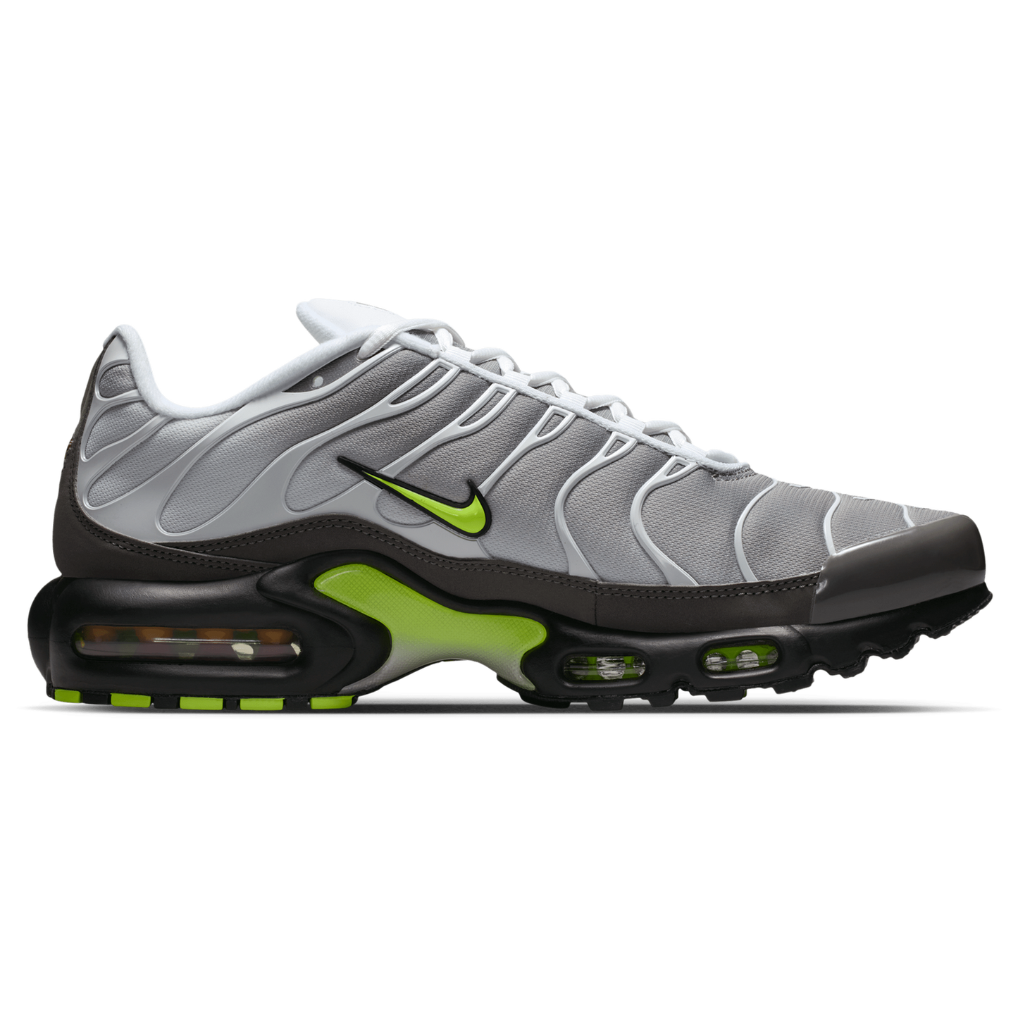 Nike Air Max Plus OG - Men's - Neon Yellow/Gray/White
