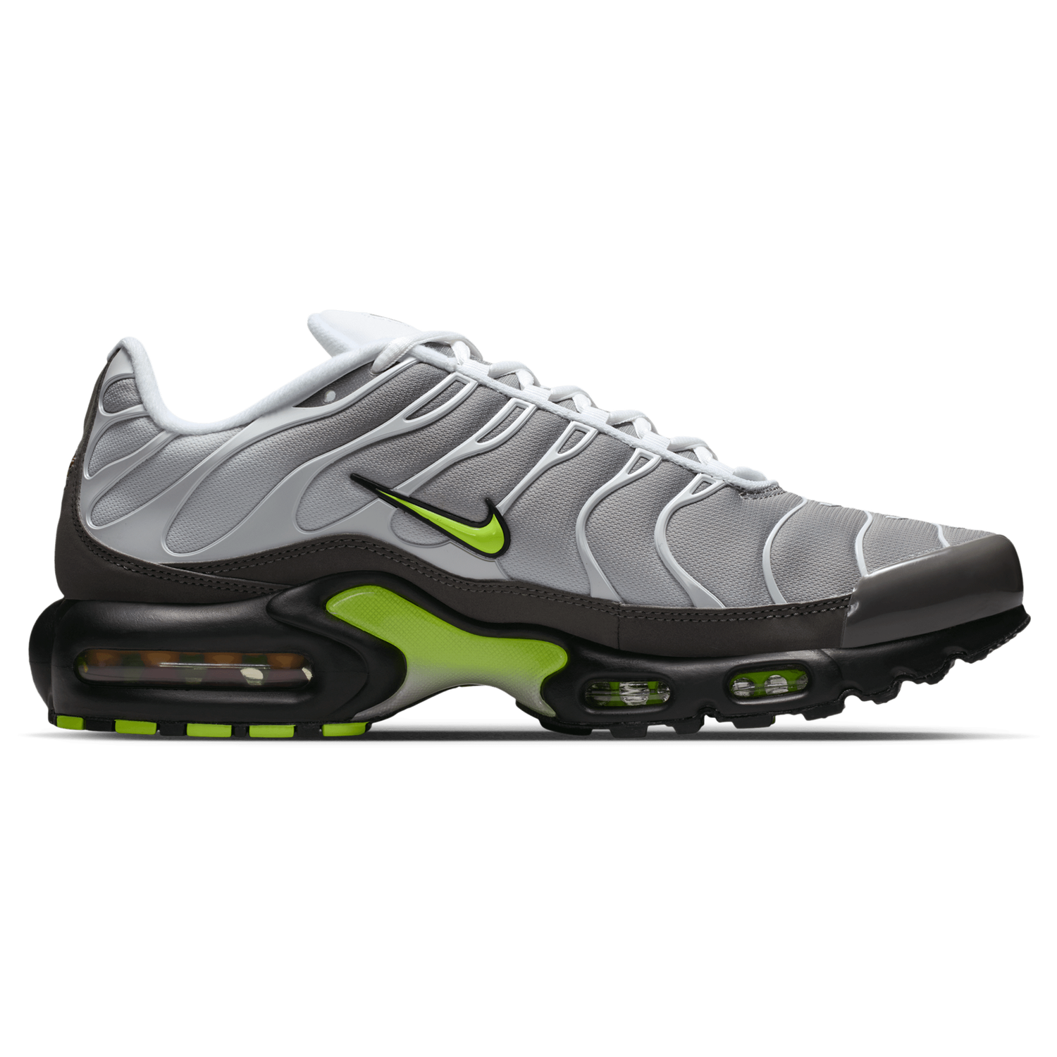 Nike Air Max Plus OG - Men's - Neon Yellow/Gray/White