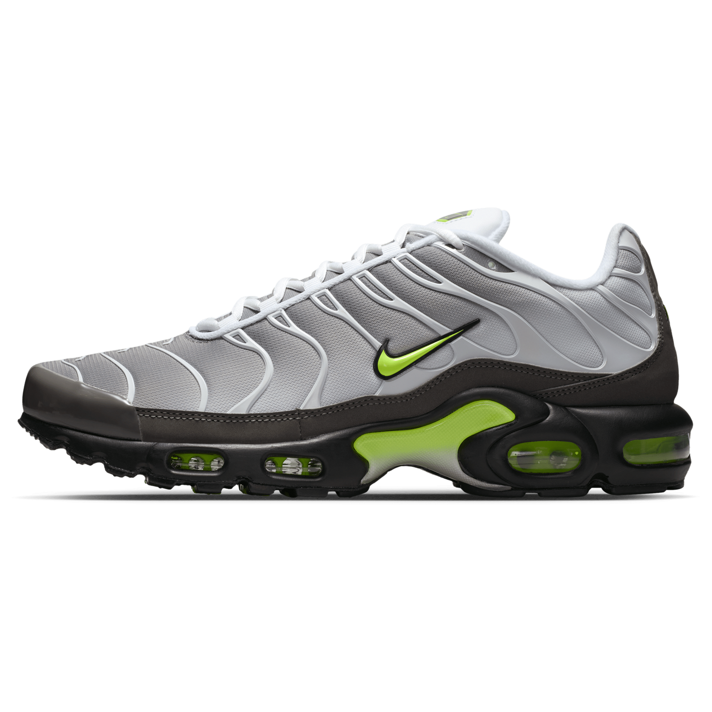 Nike Air Max Plus OG - Men's - Neon Yellow/Gray/White