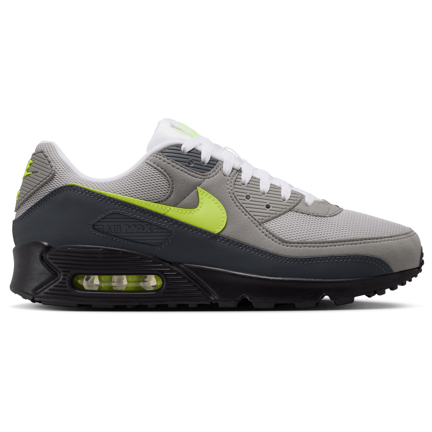 Nike Air Max 90 Prm Reflect - Men's - Neon Yellow/Anthracite/Black