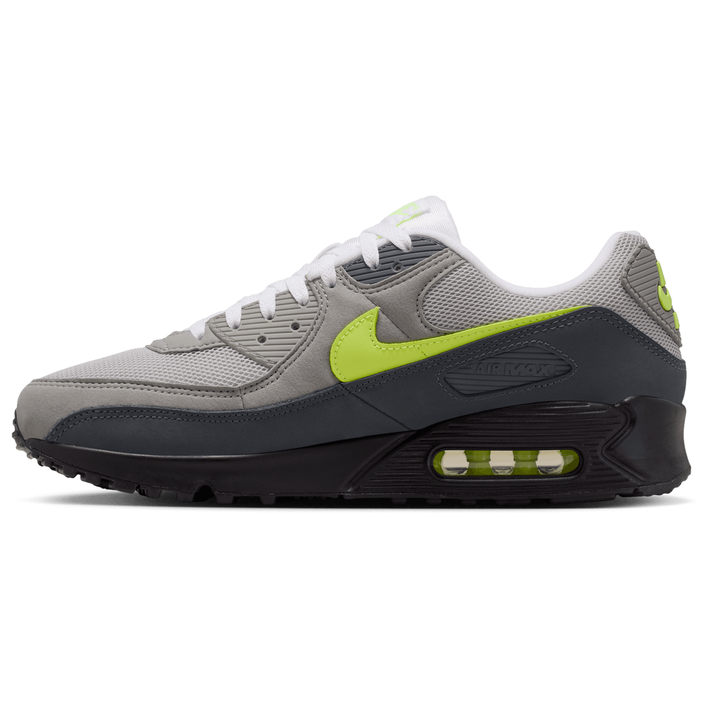 Nike Air Max 90 Prm Reflect - Men's - Neon Yellow/Anthracite/Black