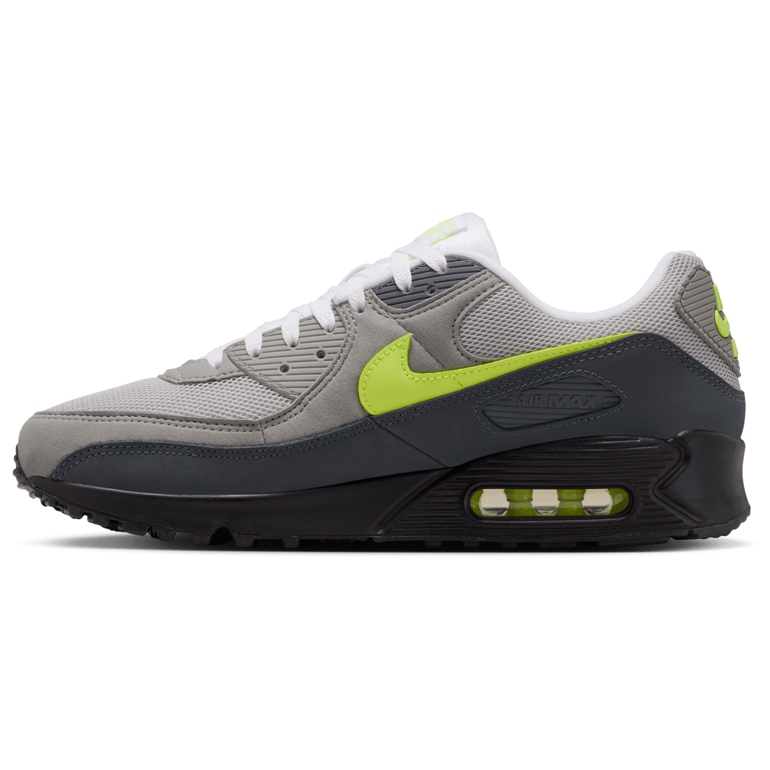 Nike Air Max 90 Prm Reflect - Men's - Neon Yellow/Anthracite/Black