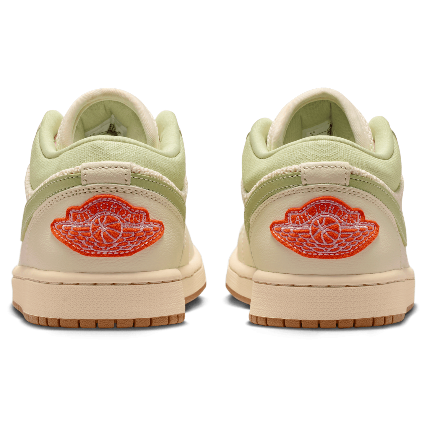 Jordan AJ 1 Low - Women's - Iced Carmine/Sail/Olive Aura