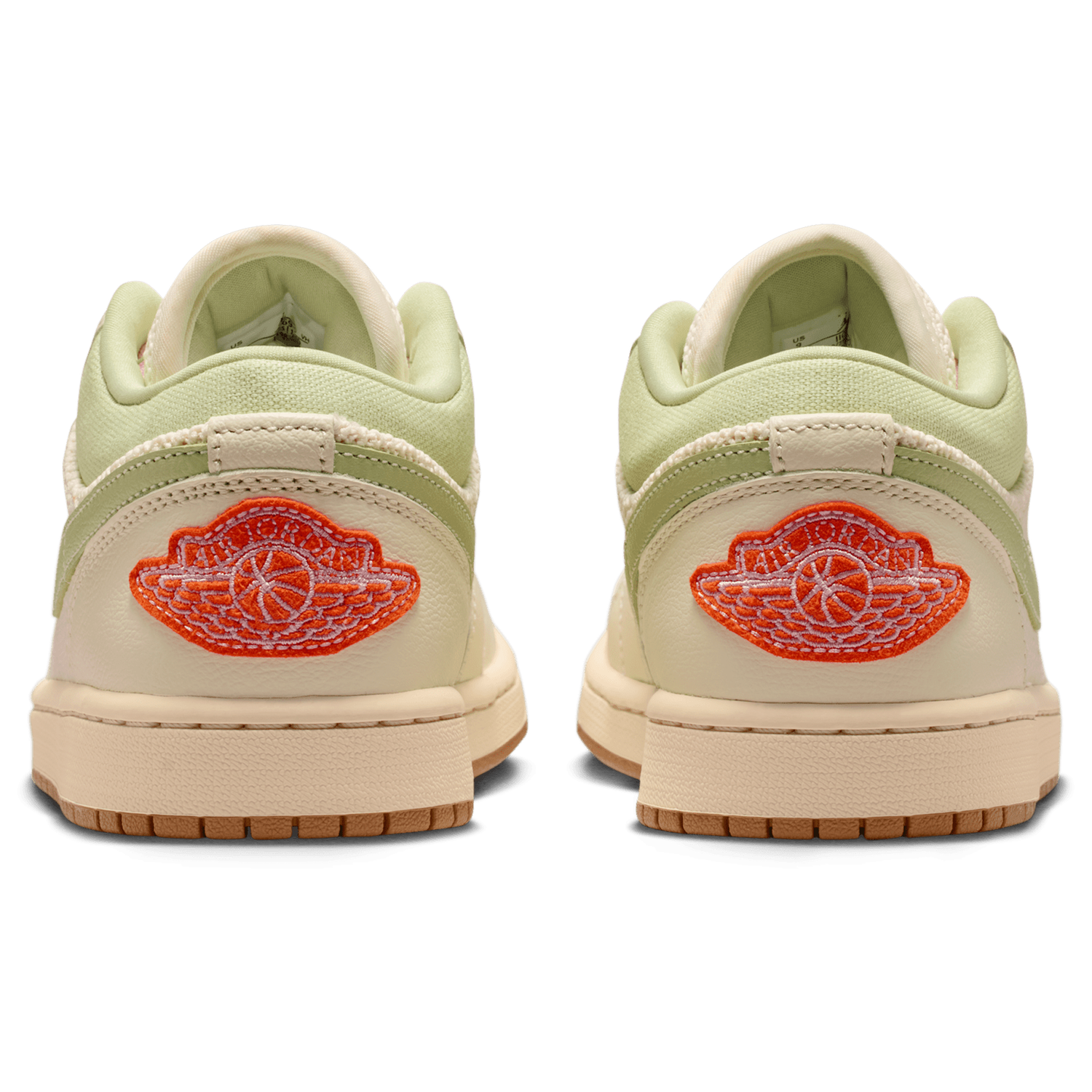 Jordan AJ 1 Low - Women's - Iced Carmine/Sail/Olive Aura