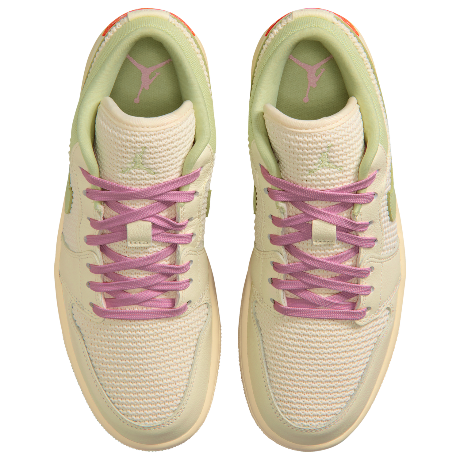 Jordan AJ 1 Low - Women's - Iced Carmine/Sail/Olive Aura