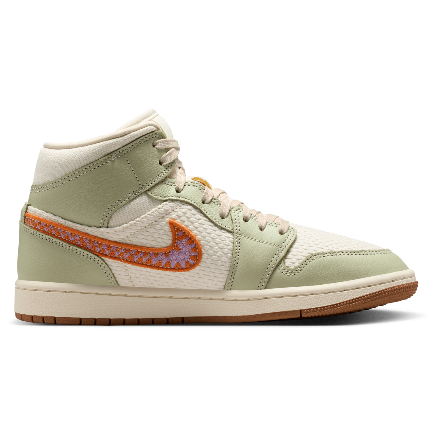 Jordan AJ 1 Mid SE - Women's - Olive Aura/Pearl White/Lawn