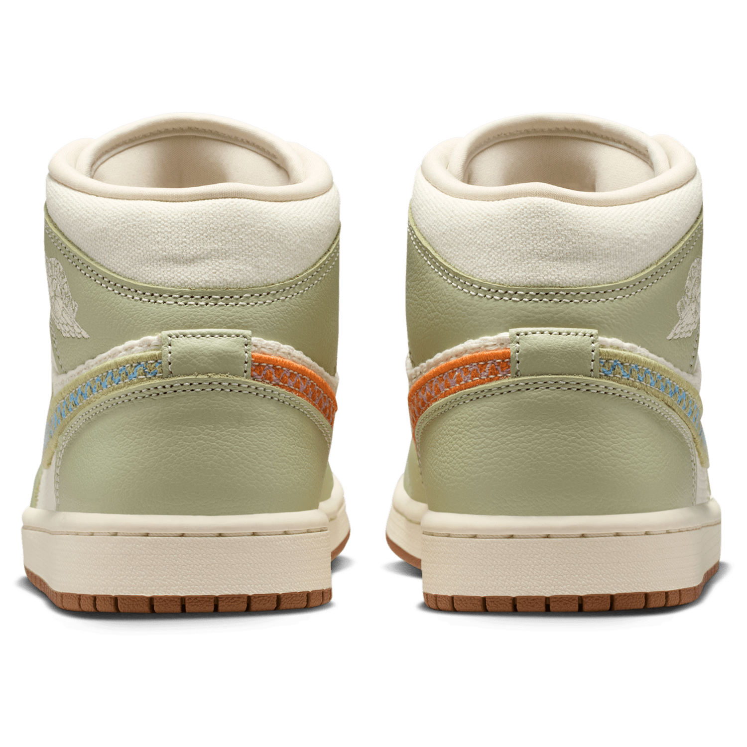 Jordan AJ 1 Mid SE - Women's - Olive Aura/Pearl White/Lawn