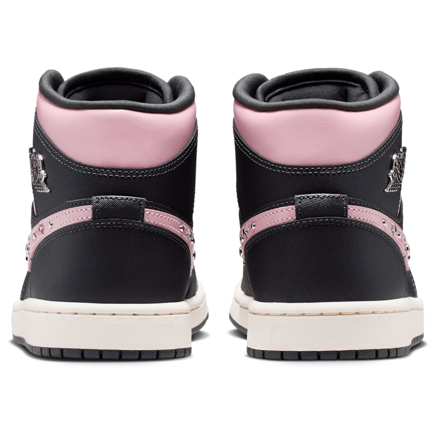 Jordan AJ 1 Mid SE - Women's - Mtlc Silver/Anthracite/Iced Carmine