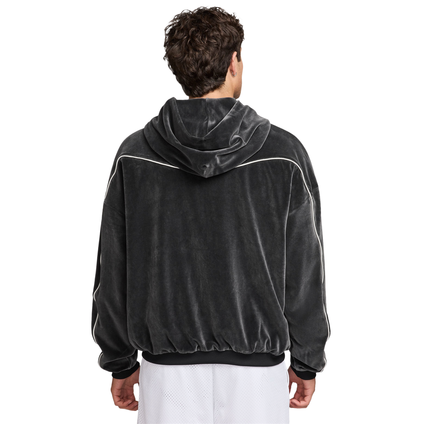 Nike LJ Freak Velour Full-Zip Hoodie - Men's - Black/Black
