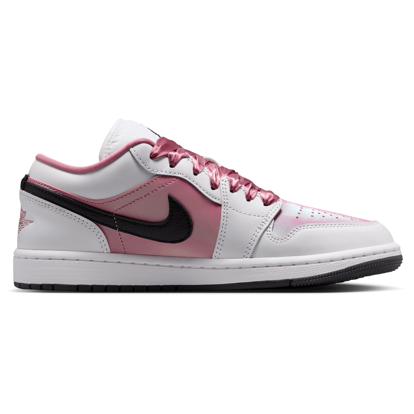 Jordan AJ 1 Low SE - Women's - Black/White/Desert Berry