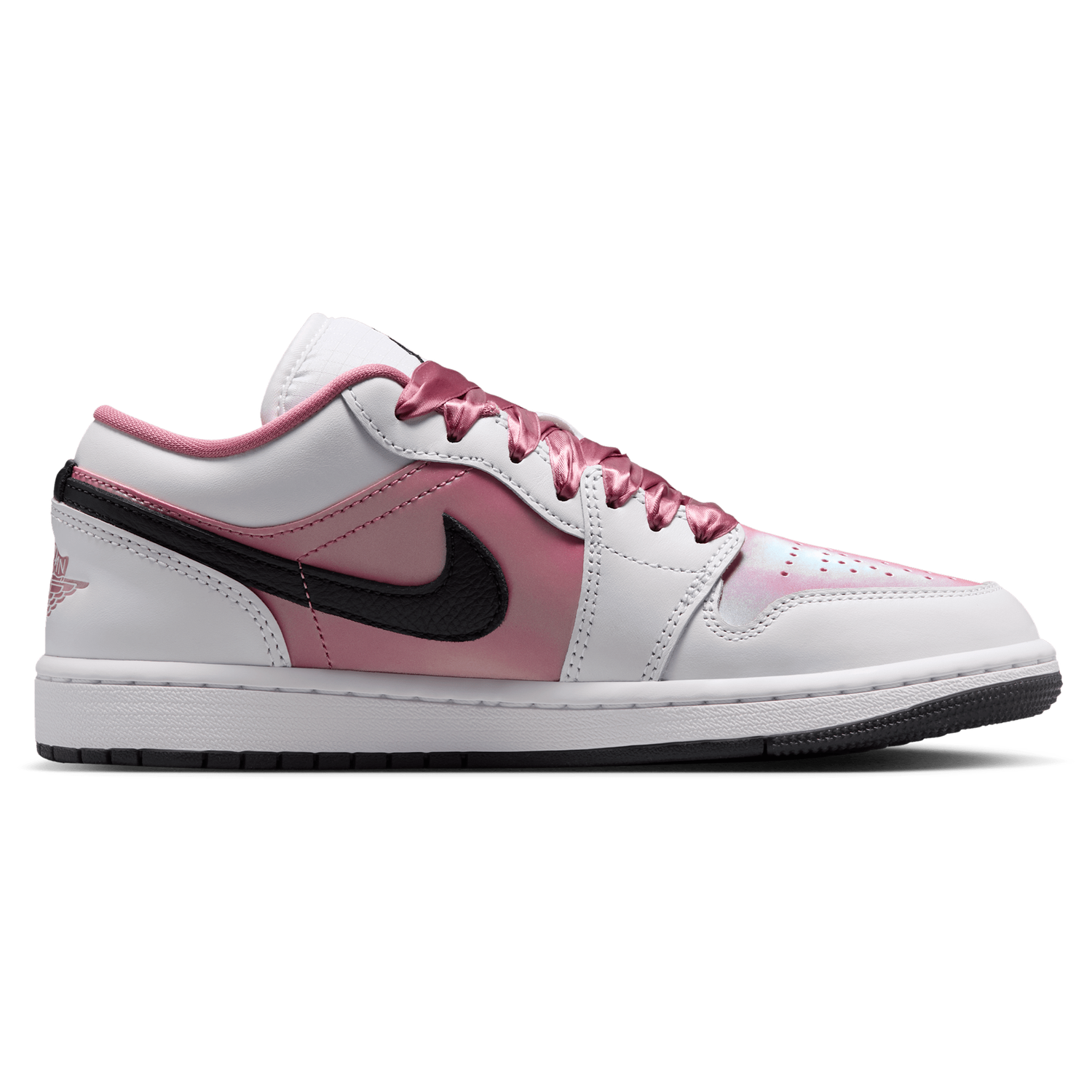 Jordan AJ 1 Low SE - Women's - Black/White/Desert Berry