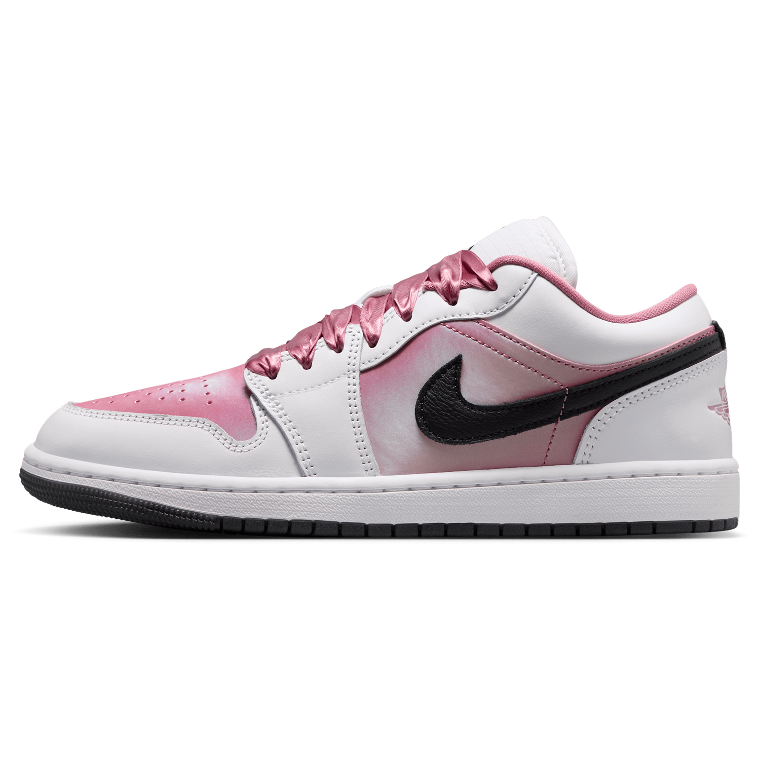 Jordan AJ 1 Low SE - Women's - Black/White/Desert Berry