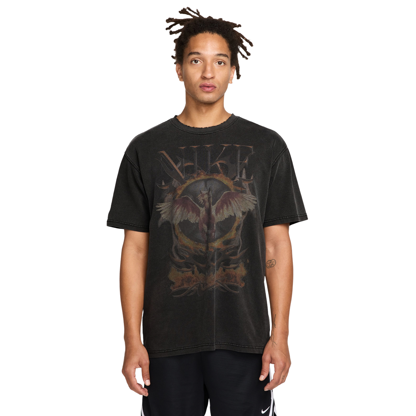 Nike M90 OC Loose F1 T-Shirt - Men's - Orange/Black