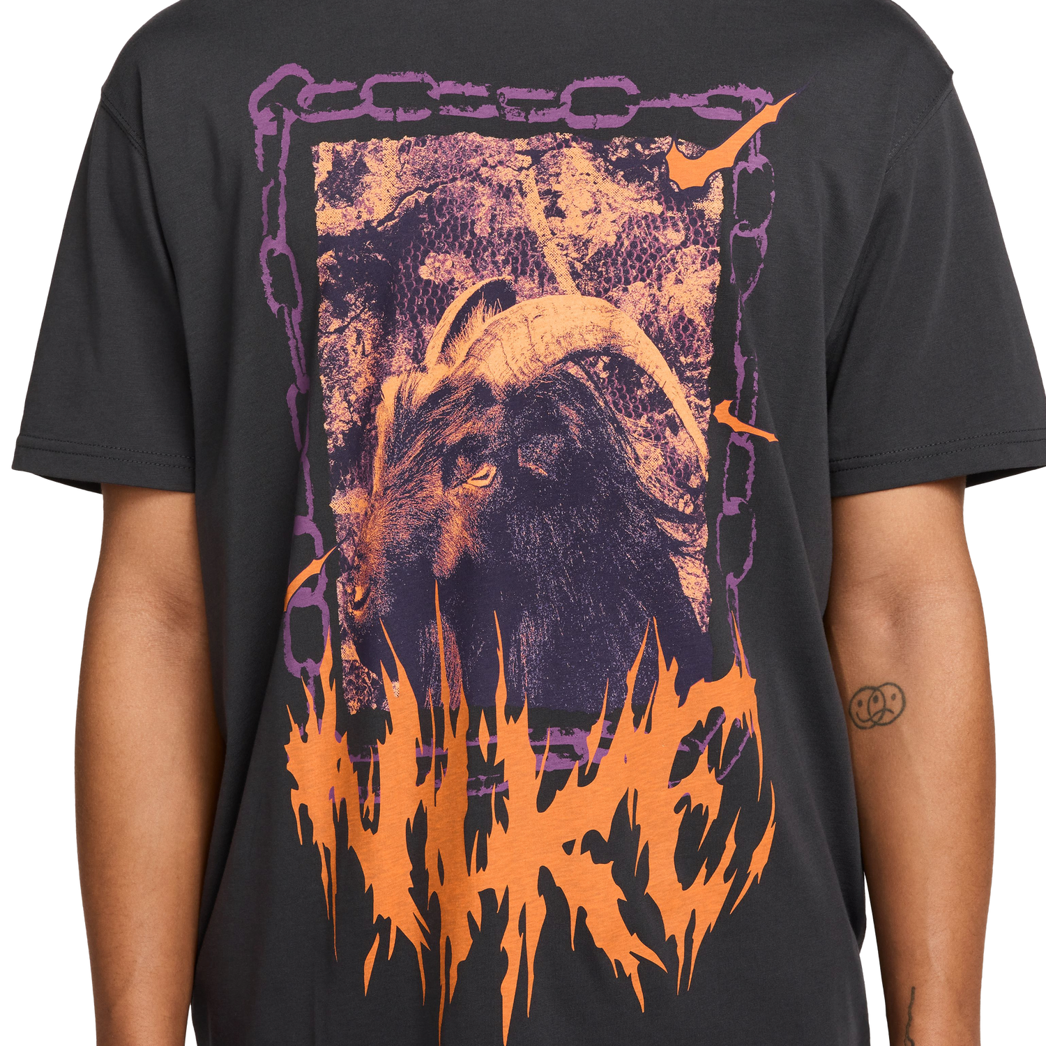 Nike M90 OC Loose T-Shirt - Men's - Grey/Red