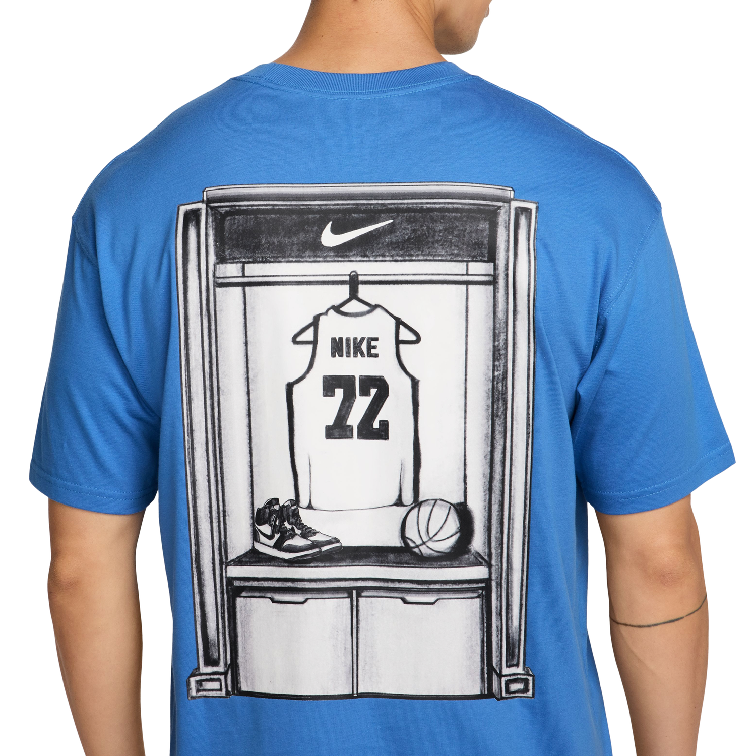 Nike OC LSE Locker T-Shirt - Men's - White/Pacific Blue