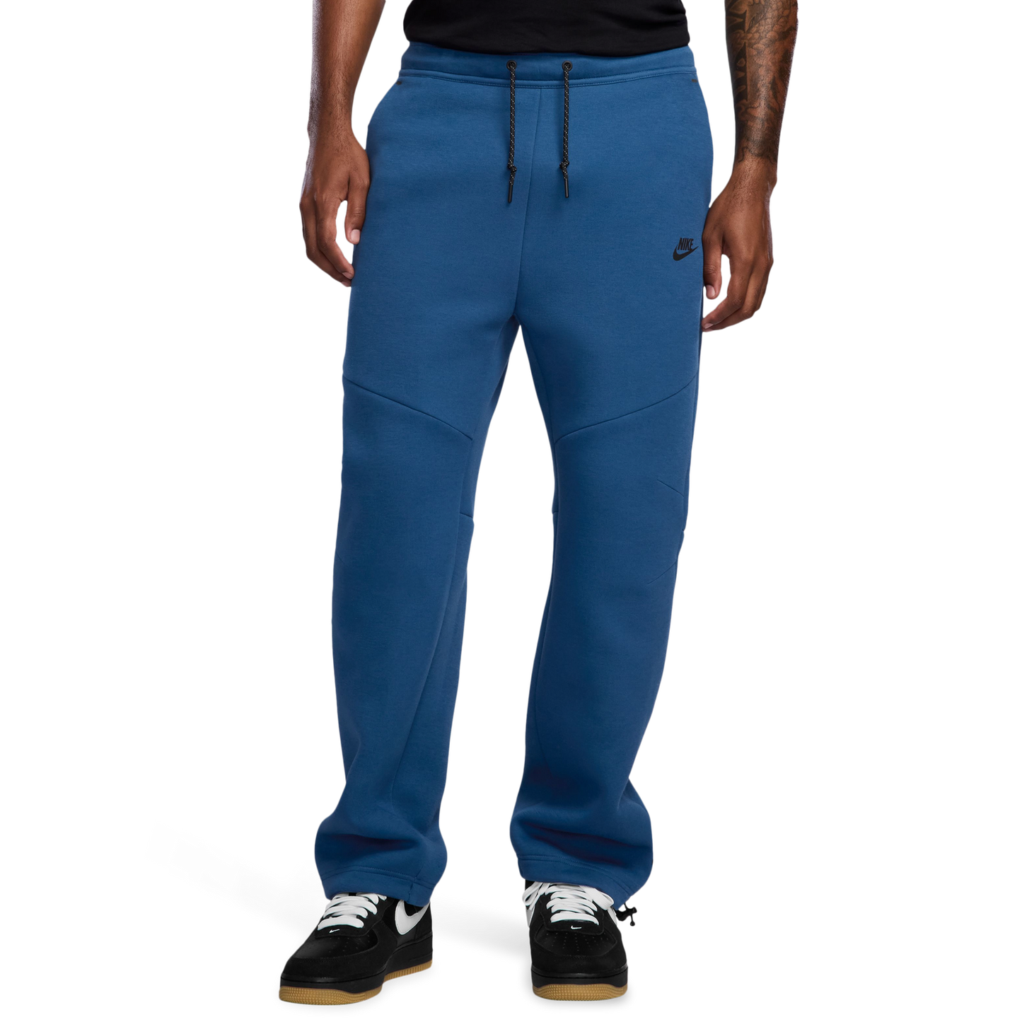 Nike Tech Fleece Open Hem Pants - Men's - Blue/Black