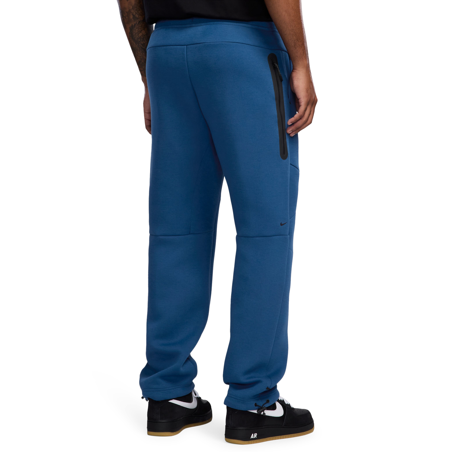 Nike Tech Fleece Open Hem Pants - Men's - Blue/Black