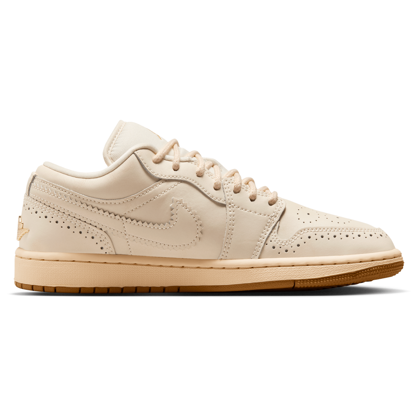 Jordan AJ 1 Low SE V2 - Women's - Chalk/Chalk/Metallic Gold