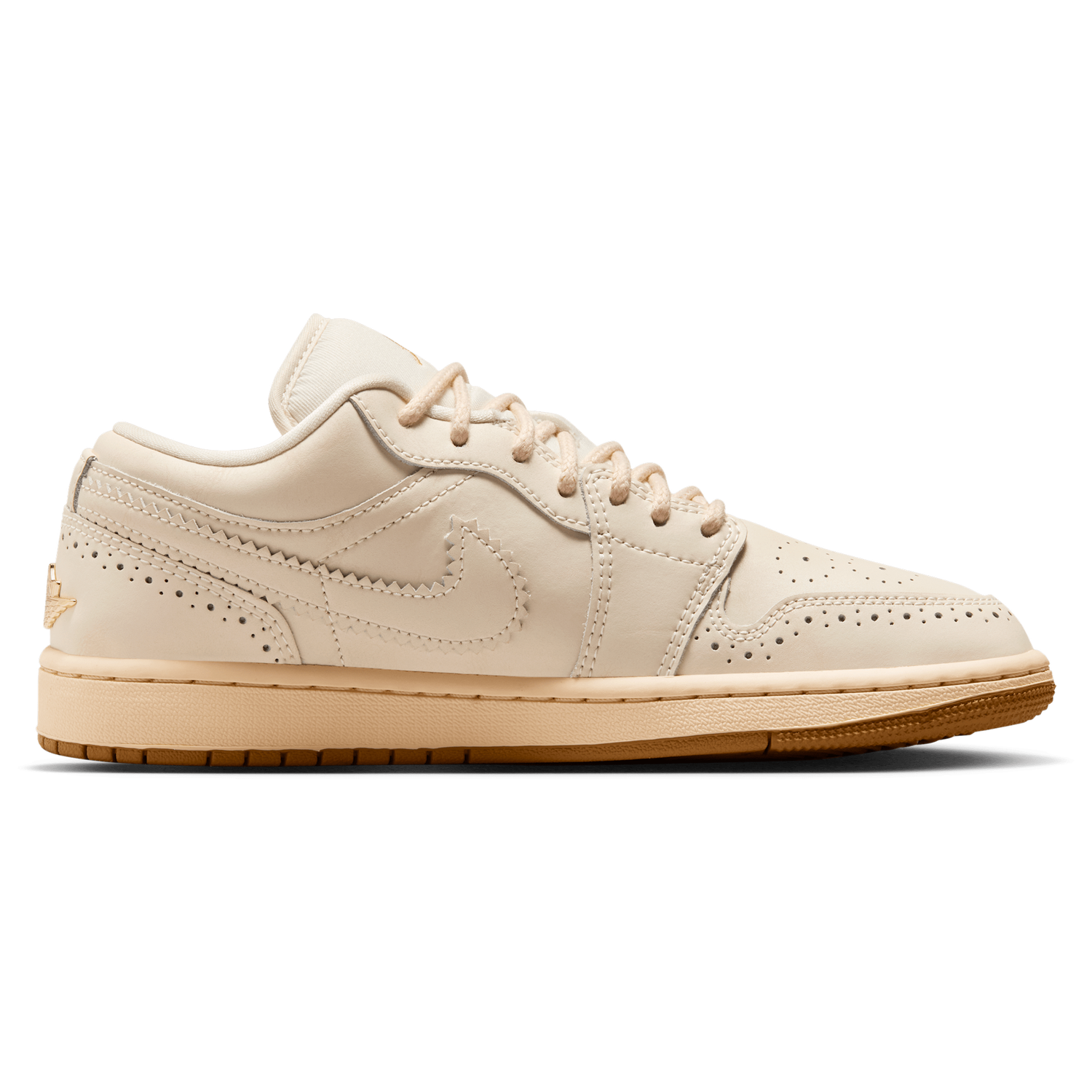 Jordan AJ 1 Low SE V2 - Women's - Chalk/Chalk/Metallic Gold