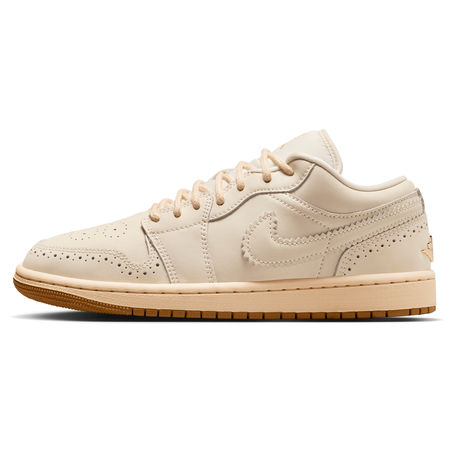 Jordan AJ 1 Low SE V2 - Women's - Chalk/Chalk/Metallic Gold