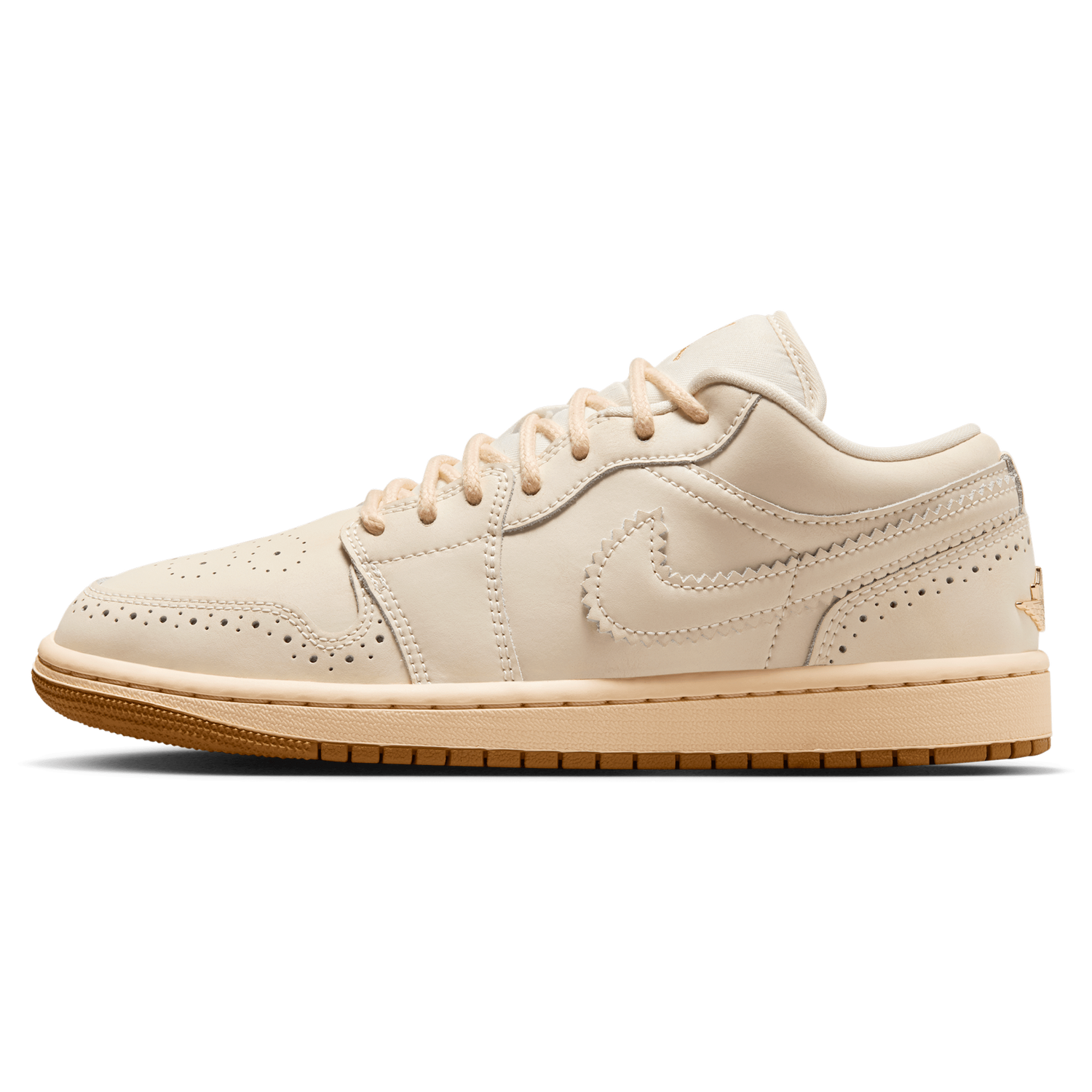 Jordan AJ 1 Low SE V2 - Women's - Chalk/Chalk/Metallic Gold