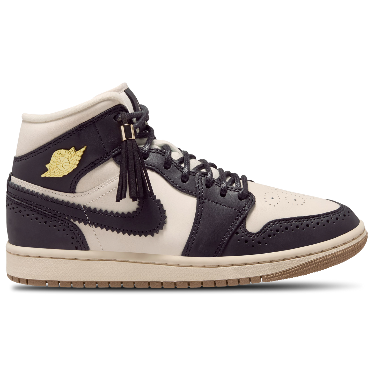 Jordan Air Jordan 1 Mid SE V2 - Women's - Off Noir/Chalk/Pearl White