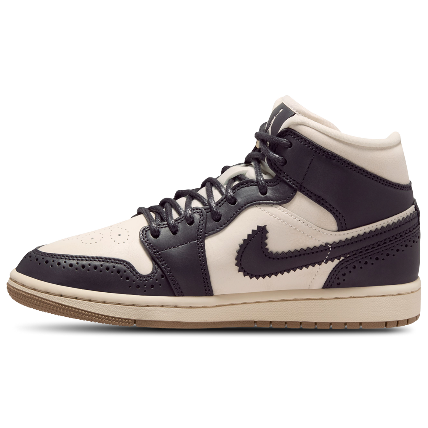 Jordan Air Jordan 1 Mid SE V2 - Women's - Off Noir/Chalk/Pearl White