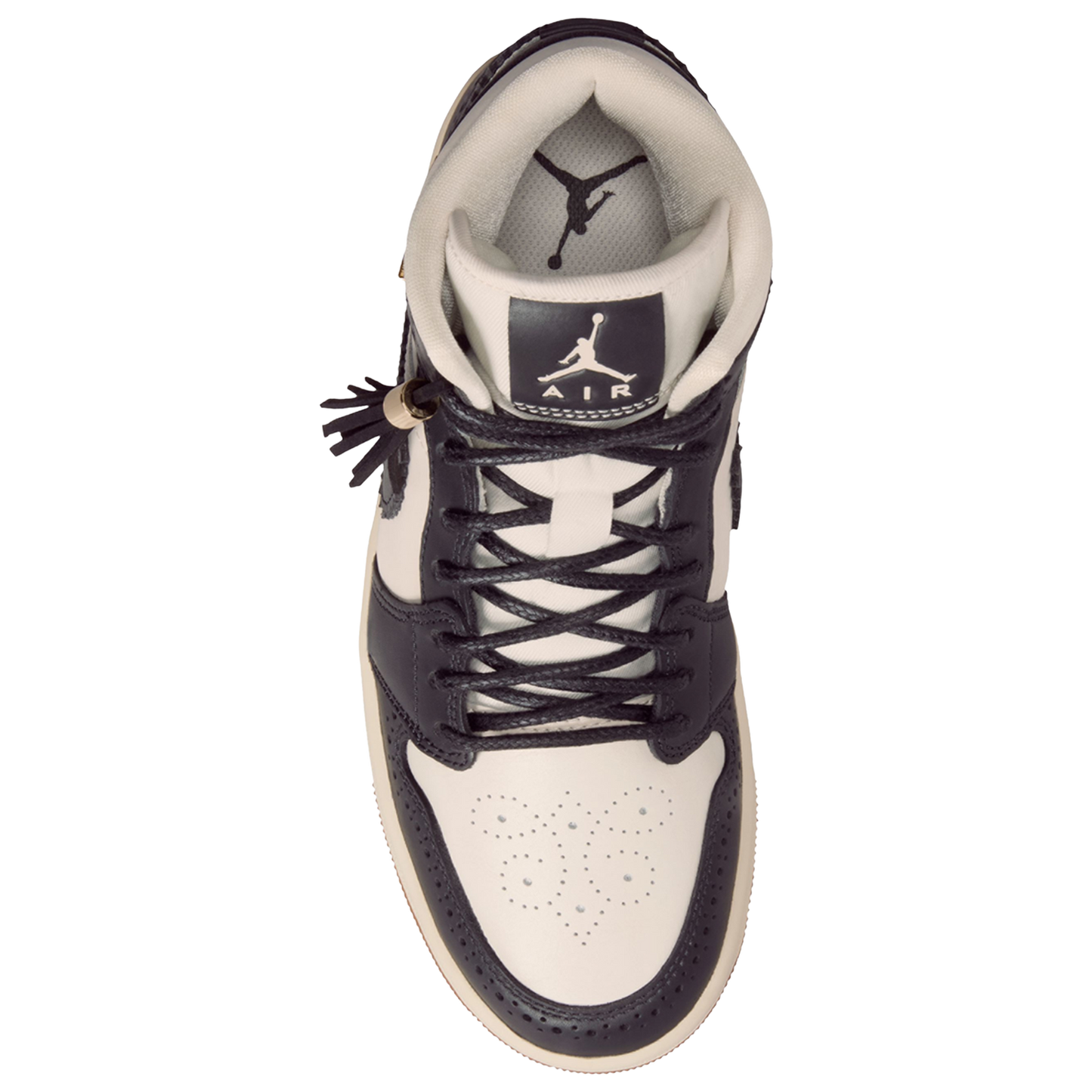 Jordan Air Jordan 1 Mid SE V2 - Women's - Off Noir/Chalk/Pearl White
