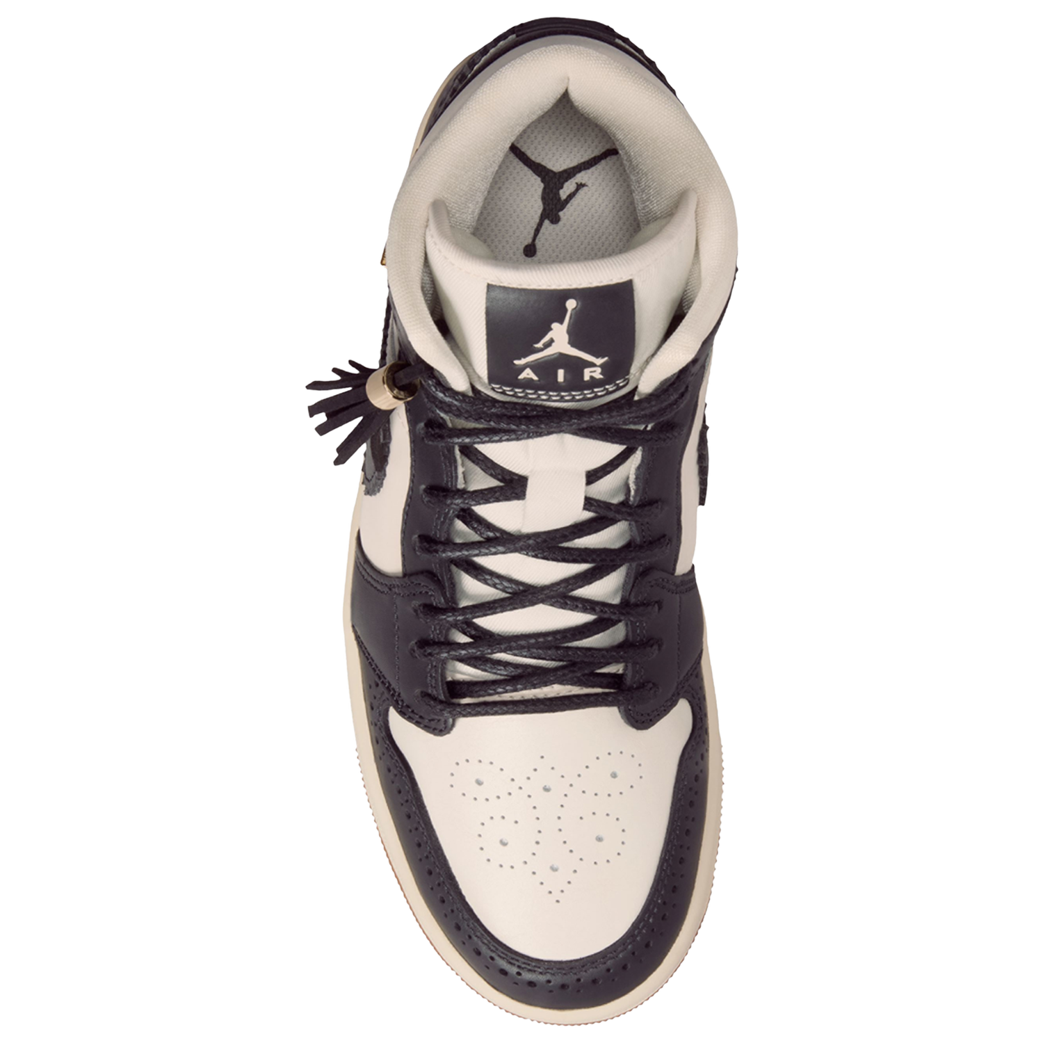 Jordan Air Jordan 1 Mid SE V2 - Women's - Off Noir/Chalk/Pearl White