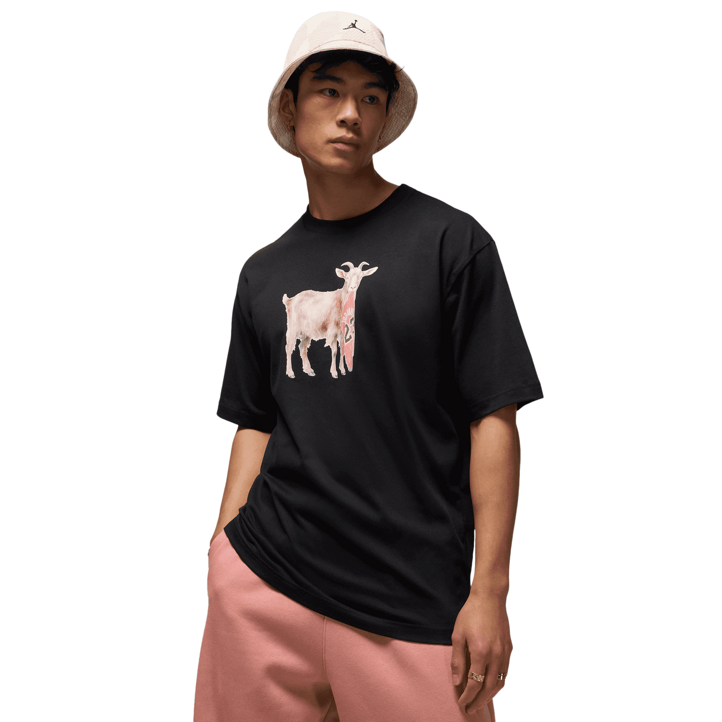 Jordan NC GOAT Short Sleeve Crew - Men's - Black/White