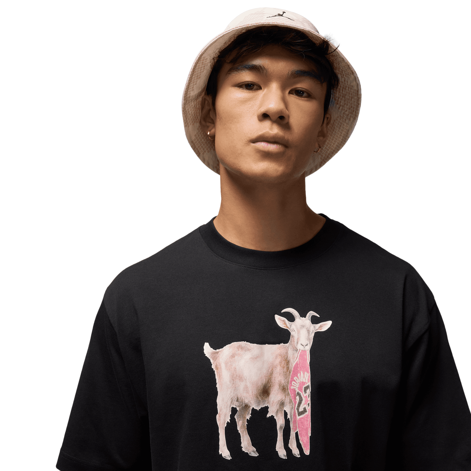 Jordan NC GOAT Short Sleeve Crew - Men's - Black/White