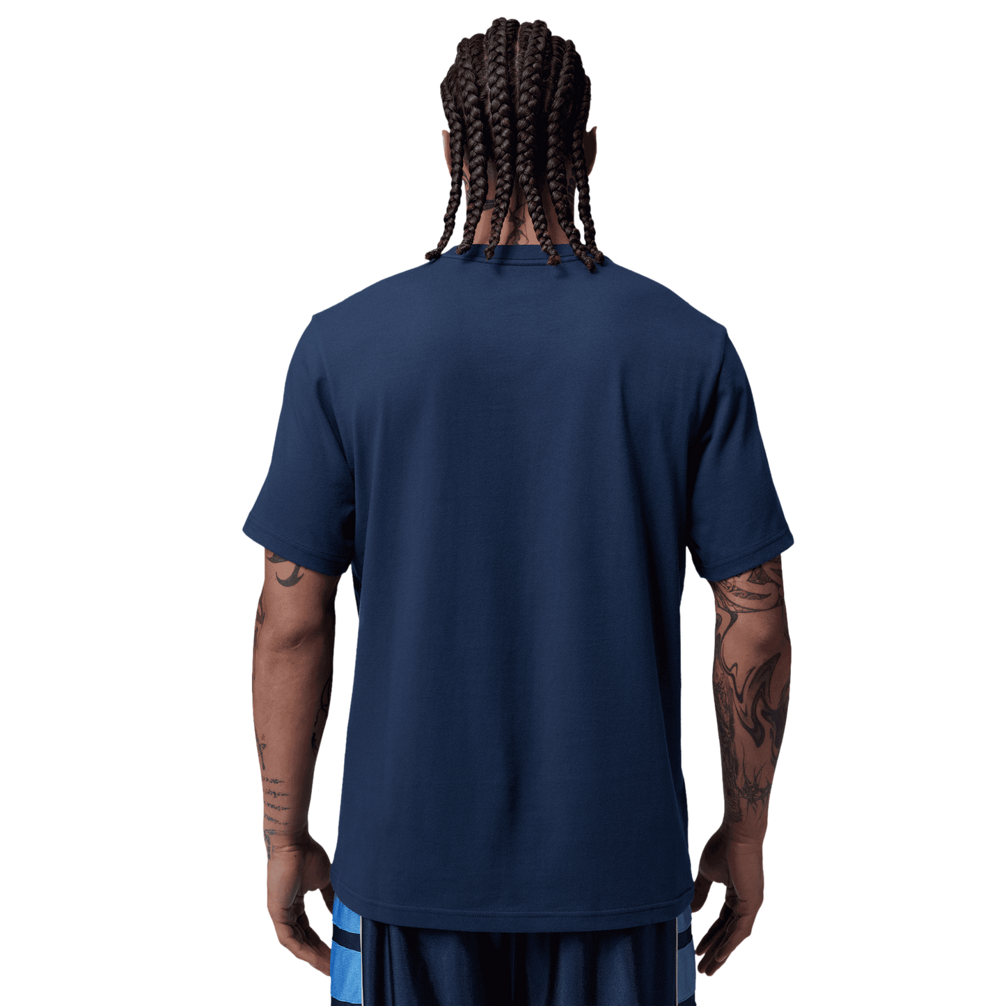 Jordan Dri-FIT Sport Graphic Short Sleeve Crew - Men's - University Blue/White/Midnight Navy