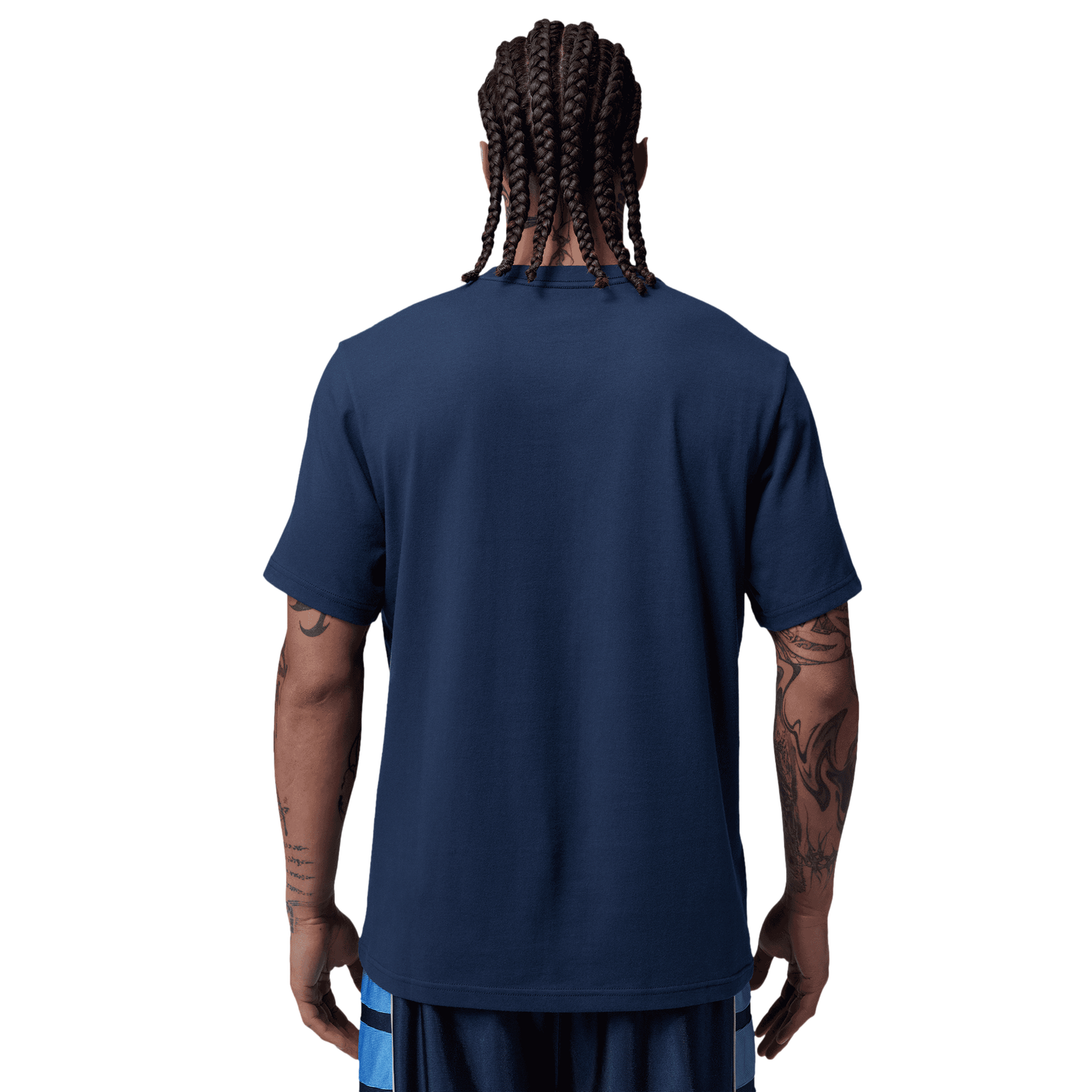 Jordan Dri-FIT Sport Graphic Short Sleeve Crew - Men's - University Blue/White/Midnight Navy