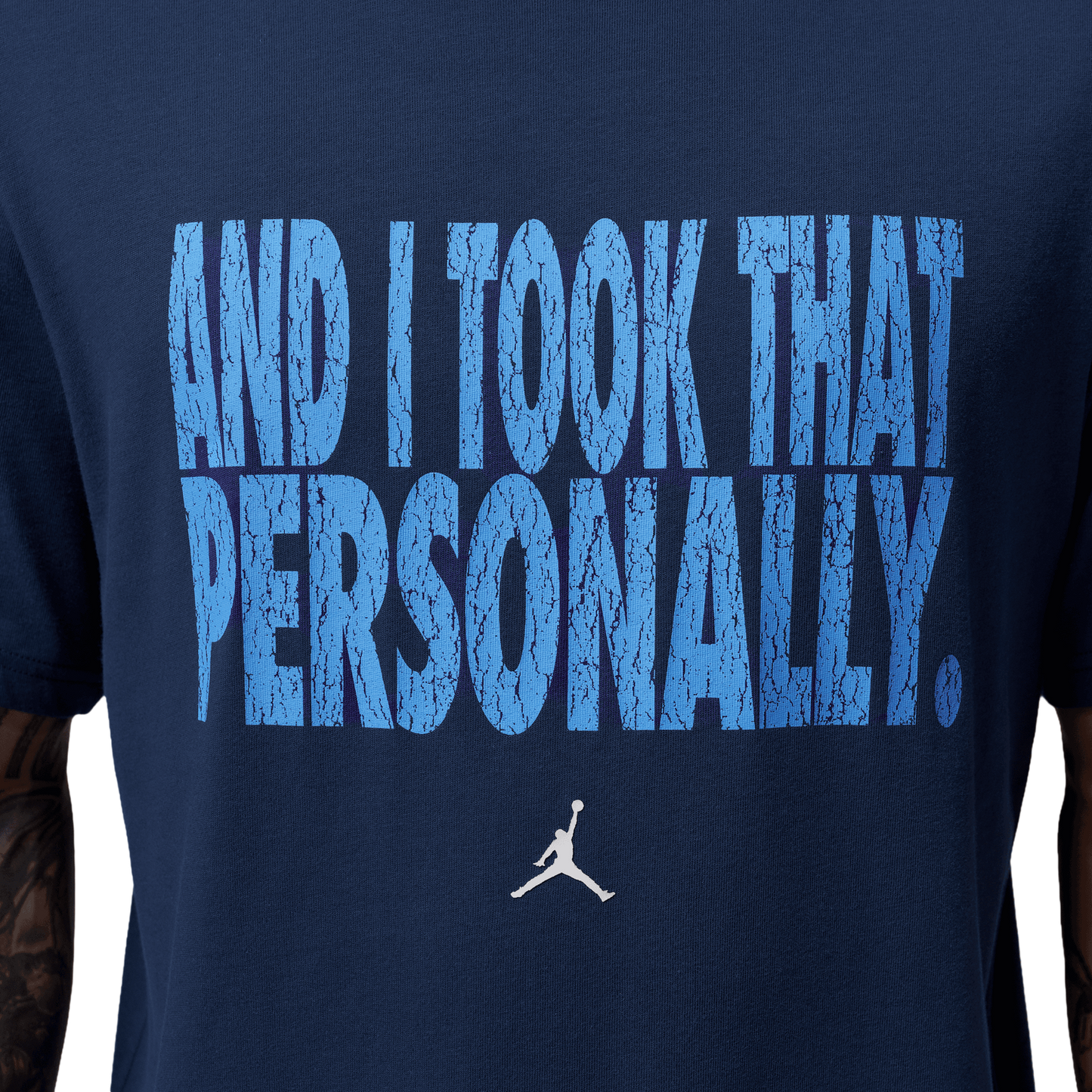 Jordan Dri-FIT Sport Graphic Short Sleeve Crew - Men's - University Blue/White/Midnight Navy
