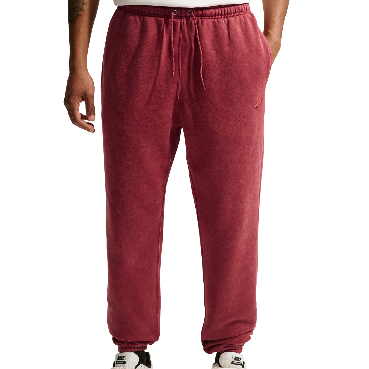 Nike CWash Club Basketball Cuff Pants - Men's - Red/Red