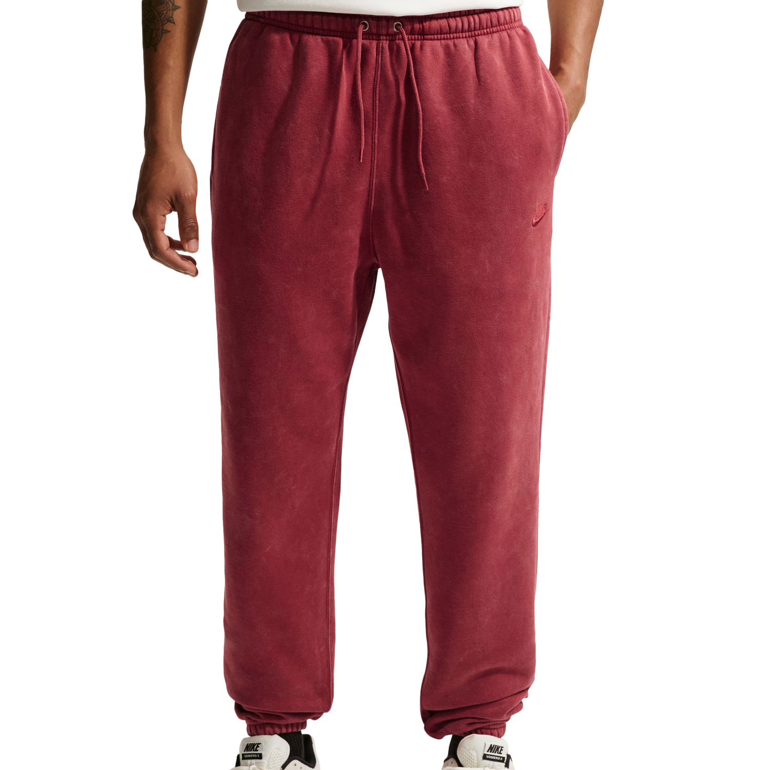 Nike CWash Club Basketball Cuff Pants - Men's - Red/Red