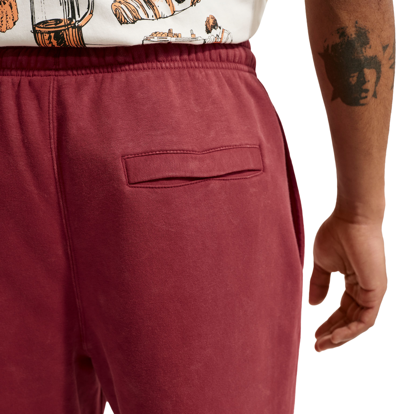 Nike CWash Club Basketball Cuff Pants - Men's - Red/Red