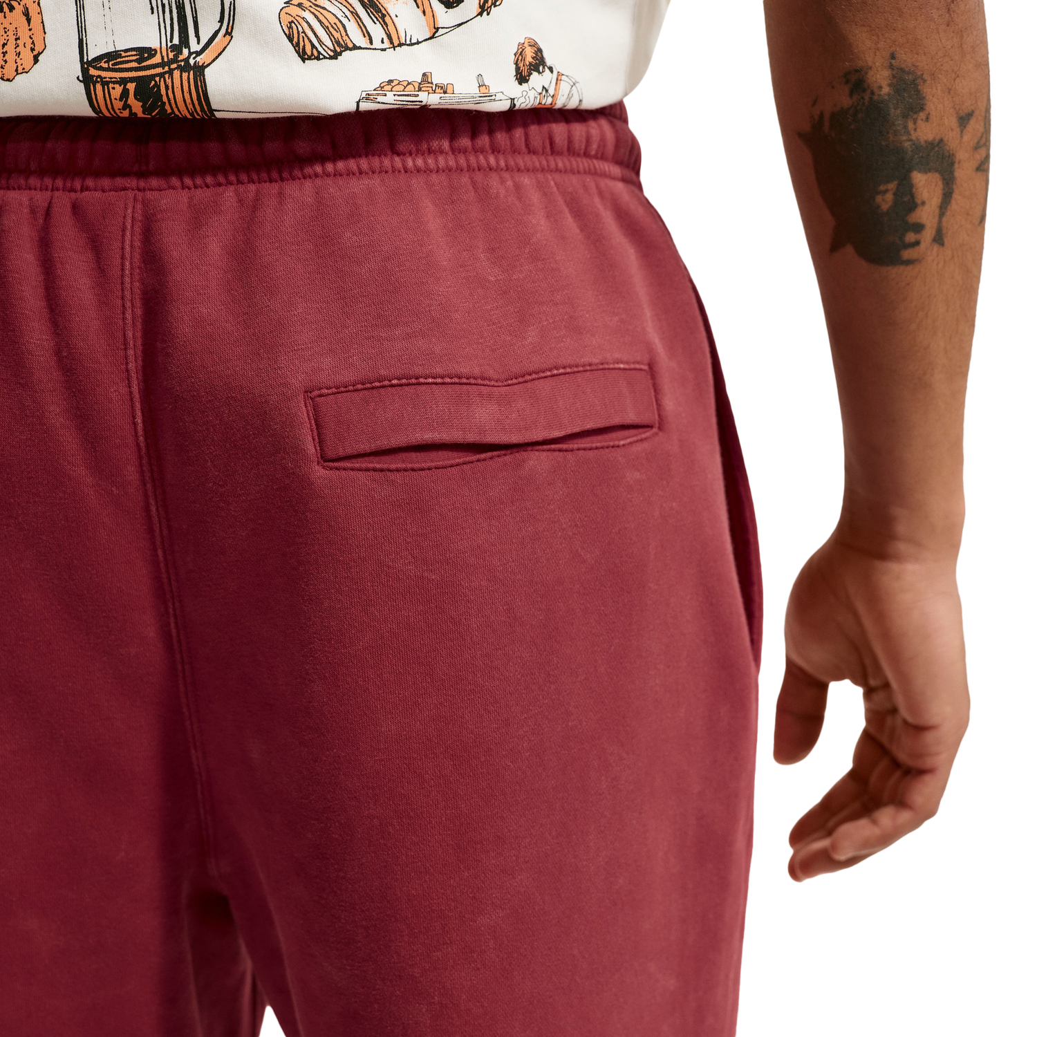 Nike CWash Club Basketball Cuff Pants - Men's - Red/Red