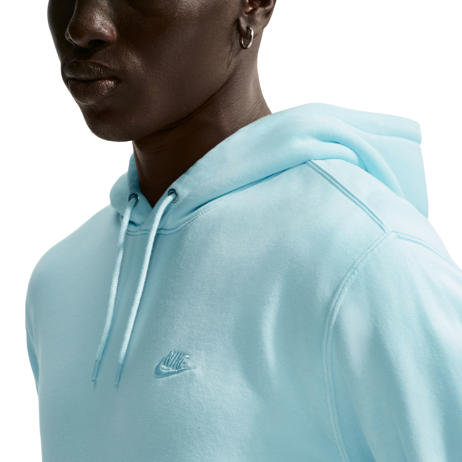 Nike CWash Club Basketball Hoodie - Men's - Blue/Blue