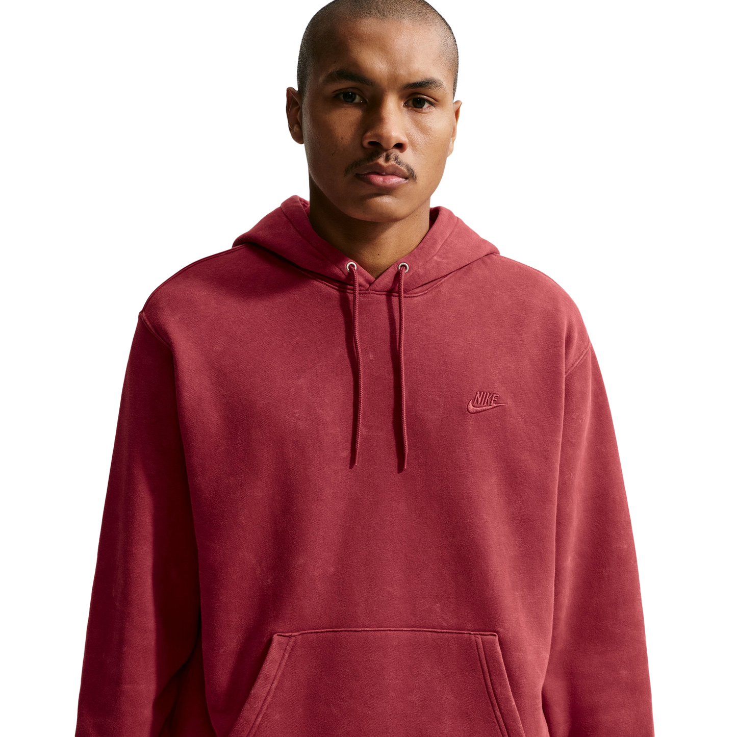 Nike CWash Club Basketball Hoodie - Men's - Red/Red