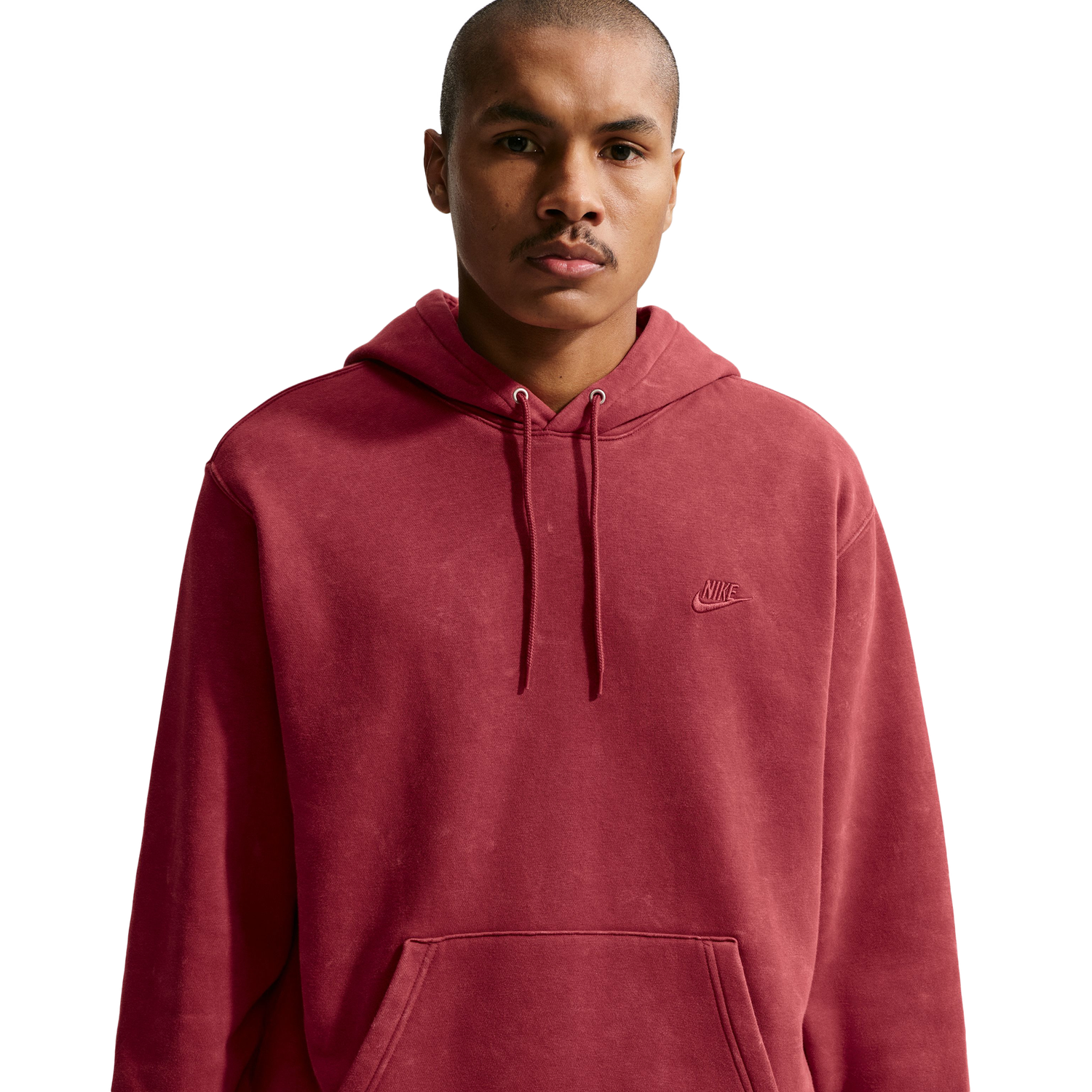 Nike CWash Club Basketball Hoodie - Men's - Red/Red