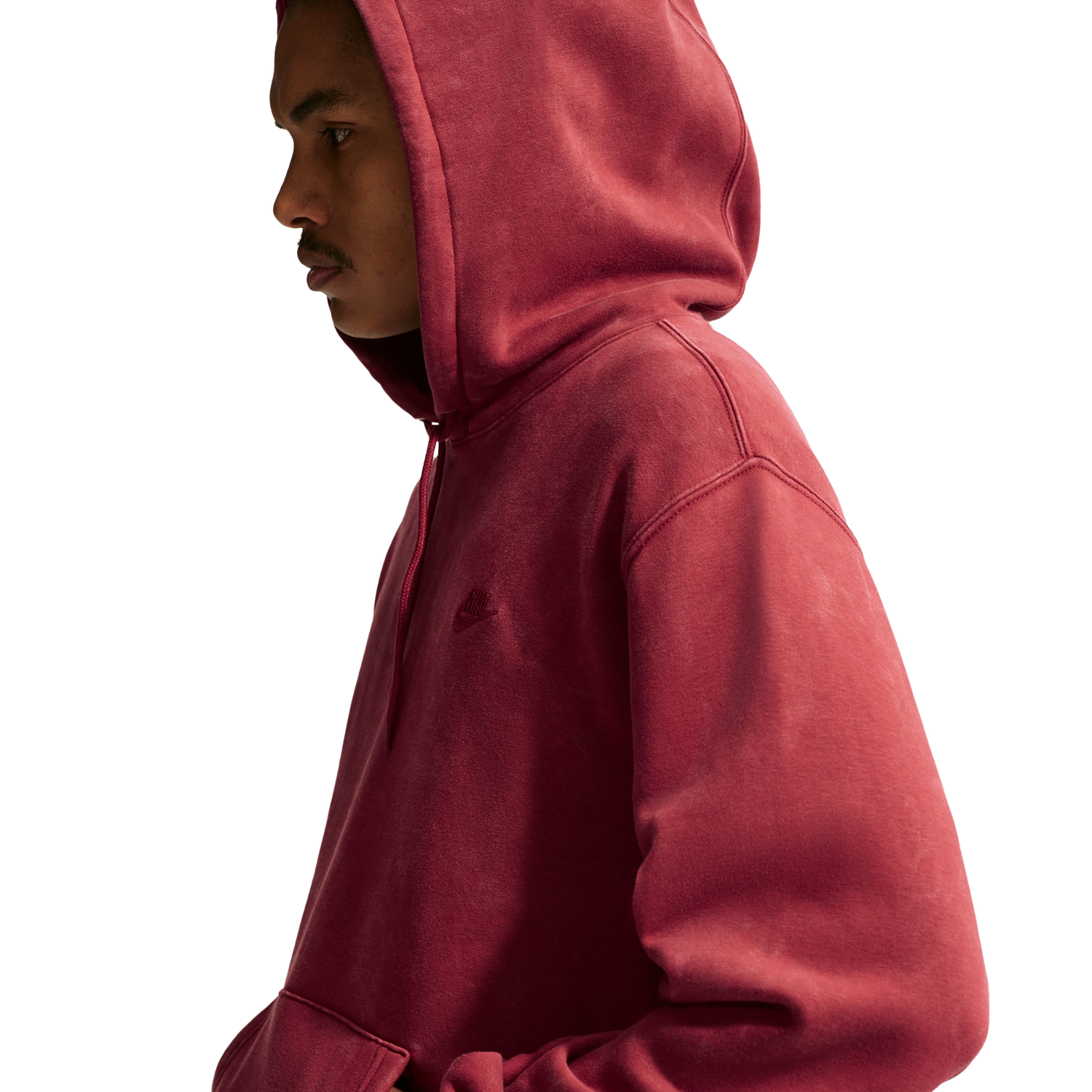 Nike CWash Club Basketball Hoodie - Men's - Red/Red