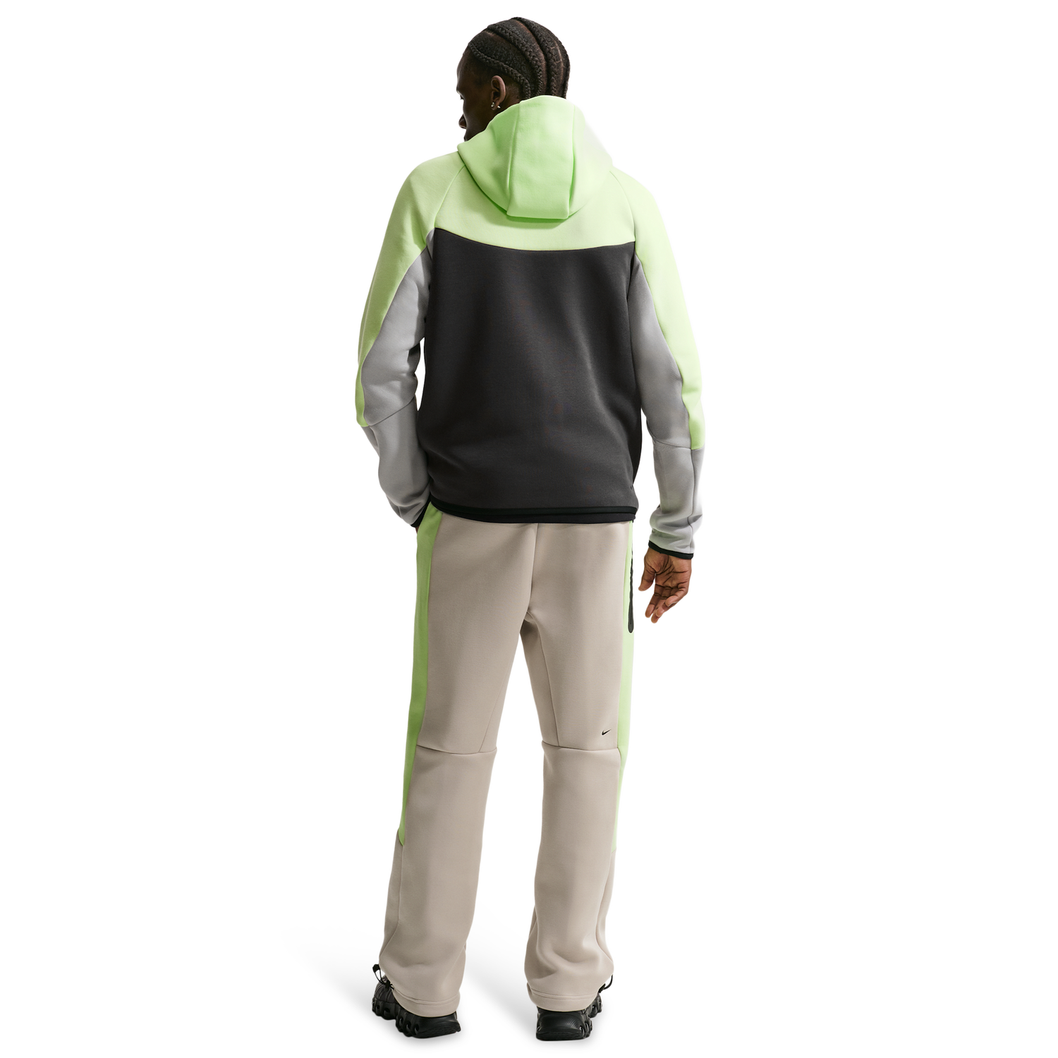Nike Tech Fleece Pro Cb Open Hem Pants - Men's - Gray/Green