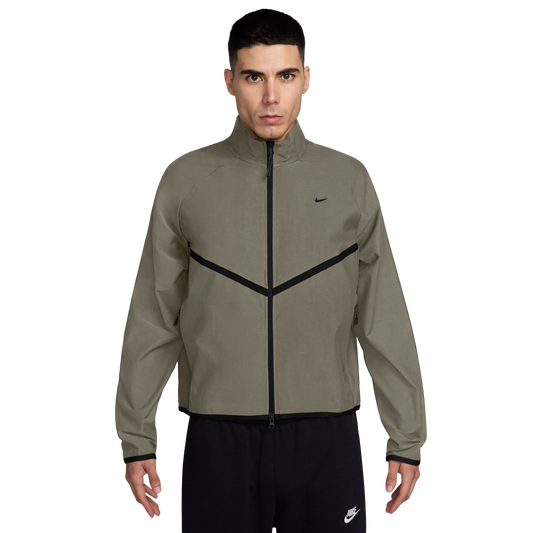 Nike Tech Shori Knit Track Jacket - Men's - Olive/Black