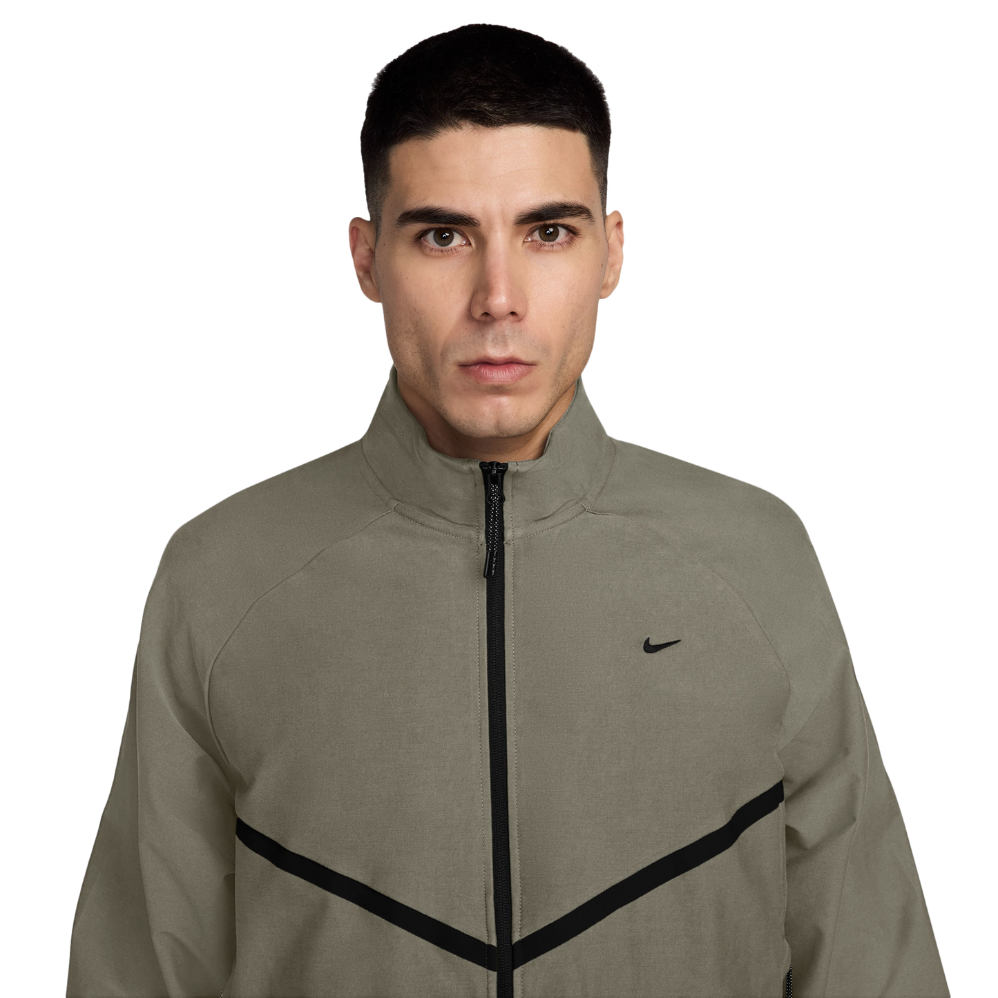 Nike Tech Shori Knit Track Jacket - Men's - Olive/Black