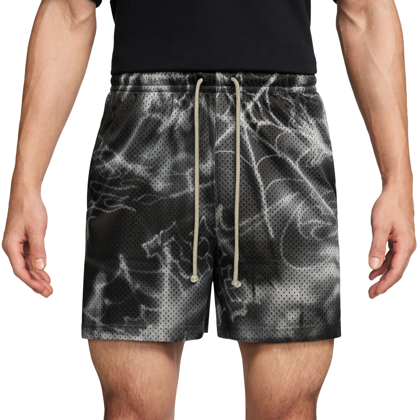 Nike Dri-FIT SI Practice Mesh 5in Shorts - Men's - Black/Black