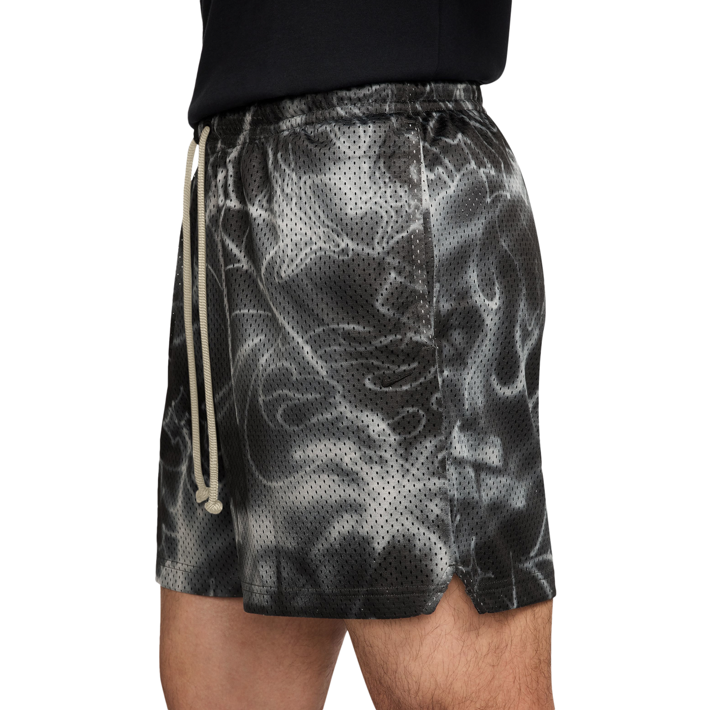 Nike Dri-FIT SI Practice Mesh 5in Shorts - Men's - Black/Black