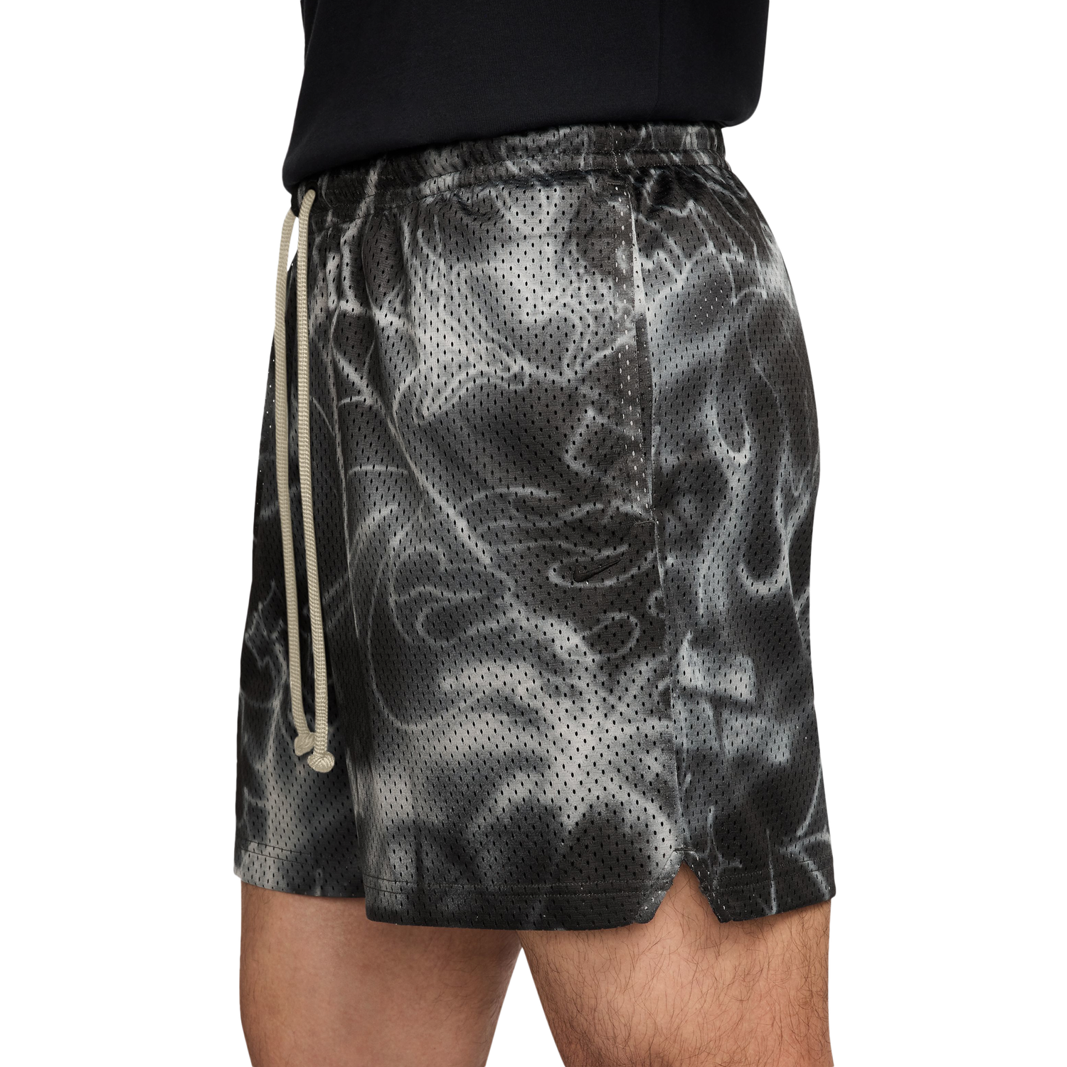 Nike Dri-FIT SI Practice Mesh 5in Shorts - Men's - Black/Black
