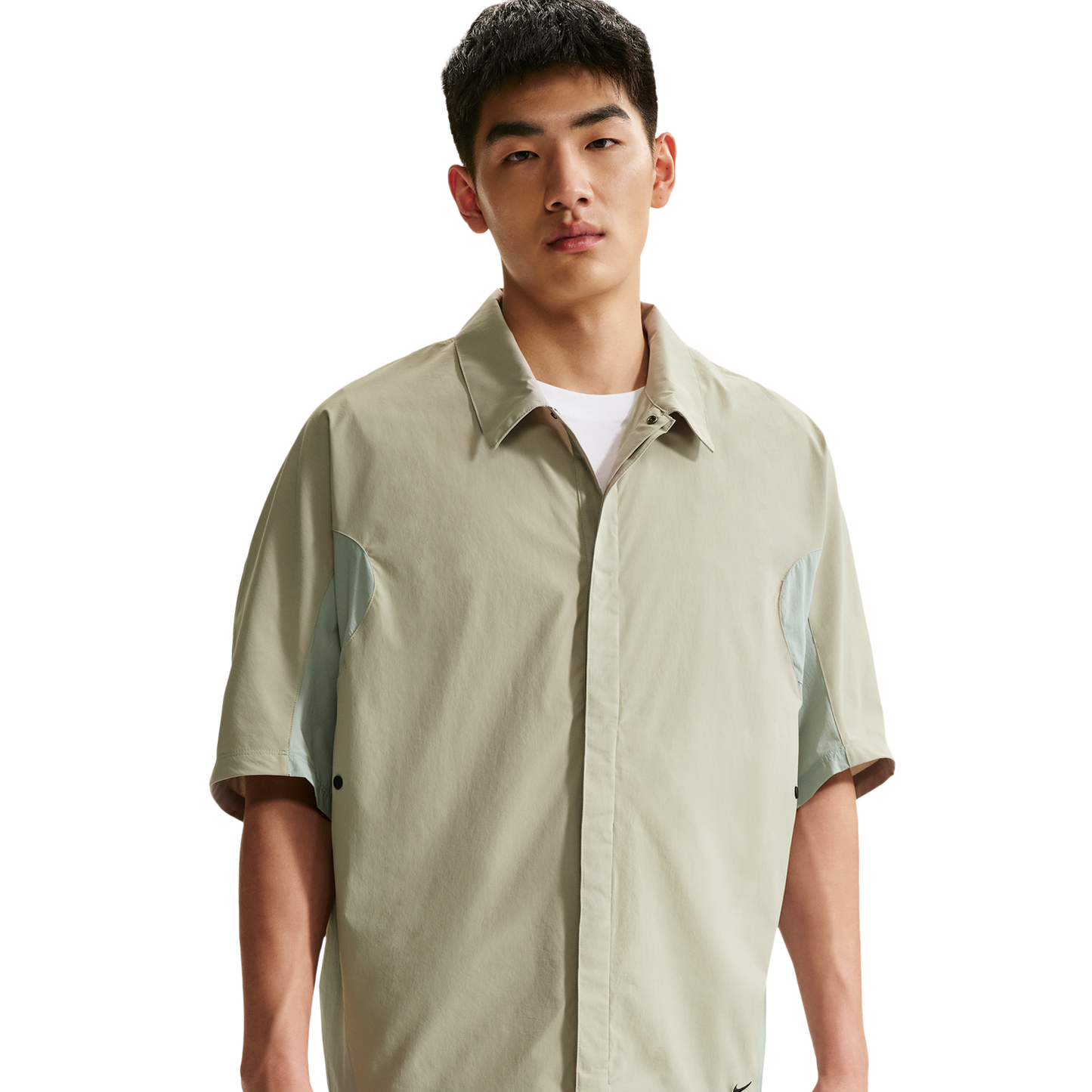 Nike Drifit Tech Helios Sun SS Shirt - Men's - Spruce Fog/Light Pumice/Black