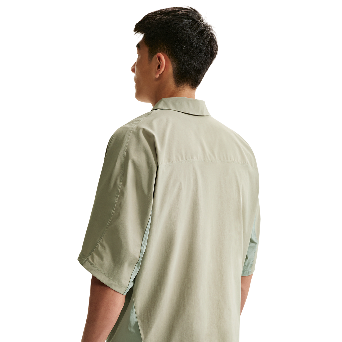 Nike Drifit Tech Helios Sun SS Shirt - Men's - Spruce Fog/Light Pumice/Black